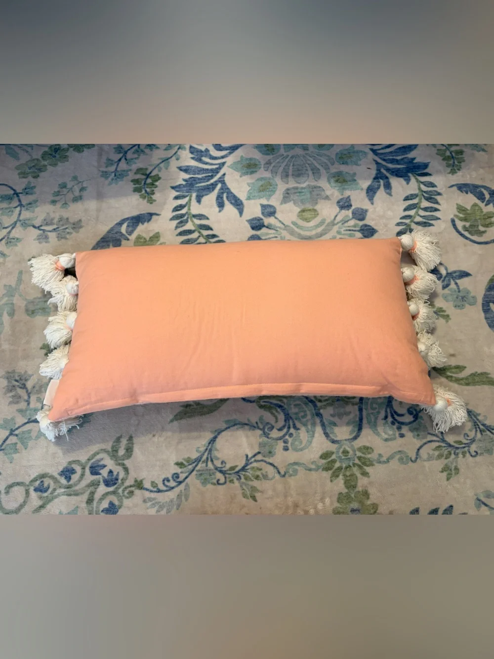 Pink Ghost Accent Pillow with Tassels - Home Accents